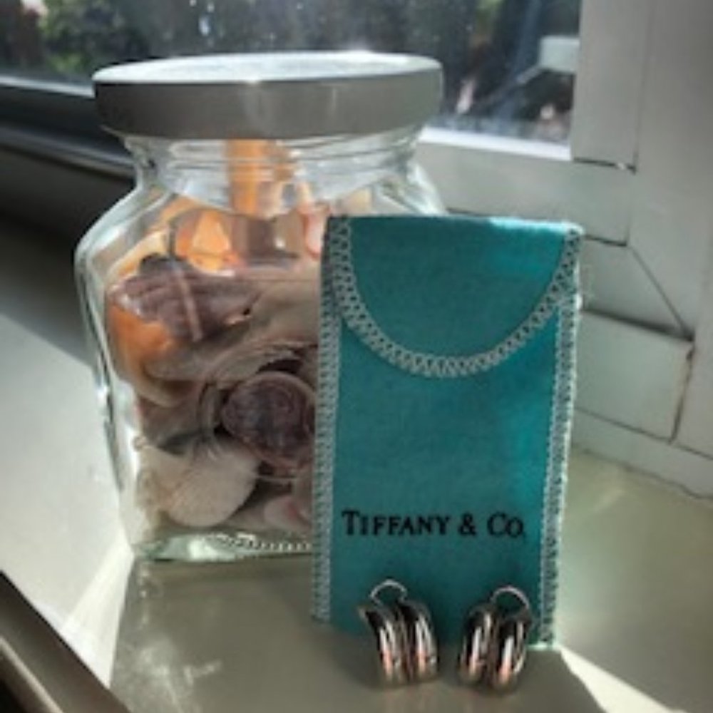 Sterling silver and gold earrings